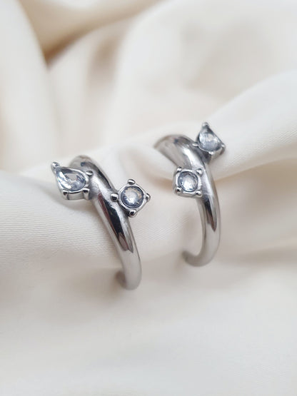 Boucles d'oreilles YNARIA - argenté