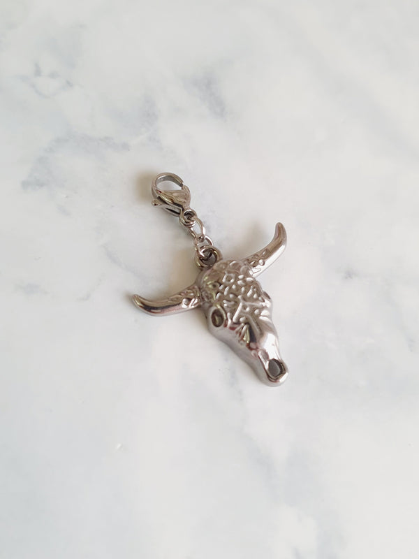 Charm Buffalo texturé - argenté | Premium