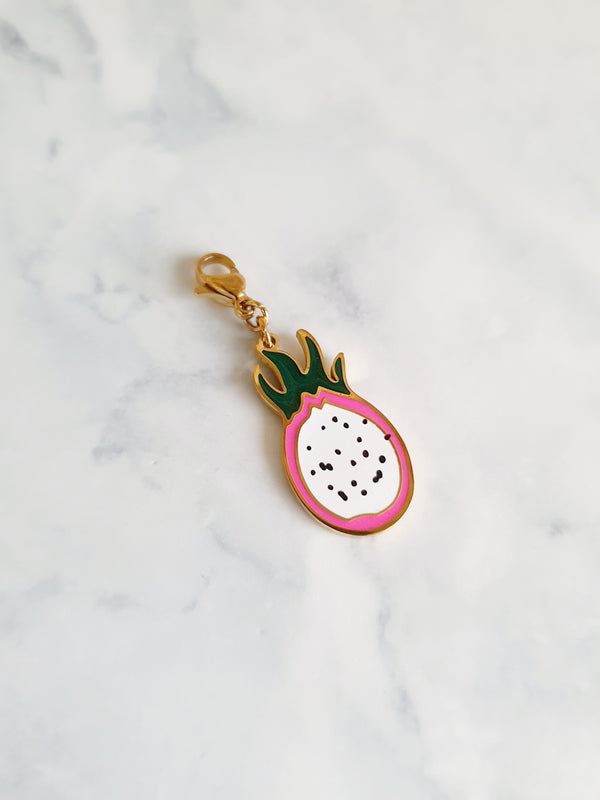Charm fruit du dragon - doré