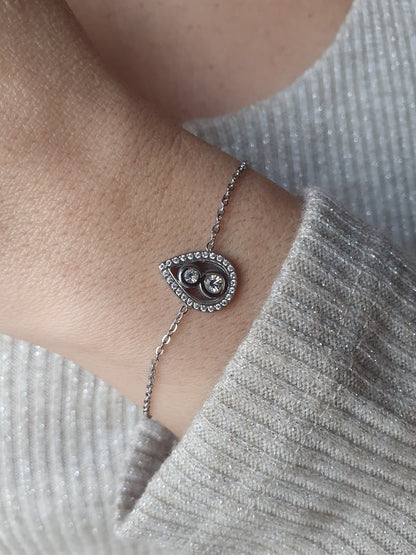 Bracelet MILLA zircons - argenté