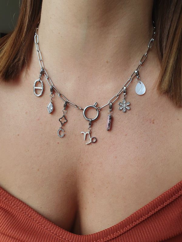 Collier SERENA (personnalisable) - argenté