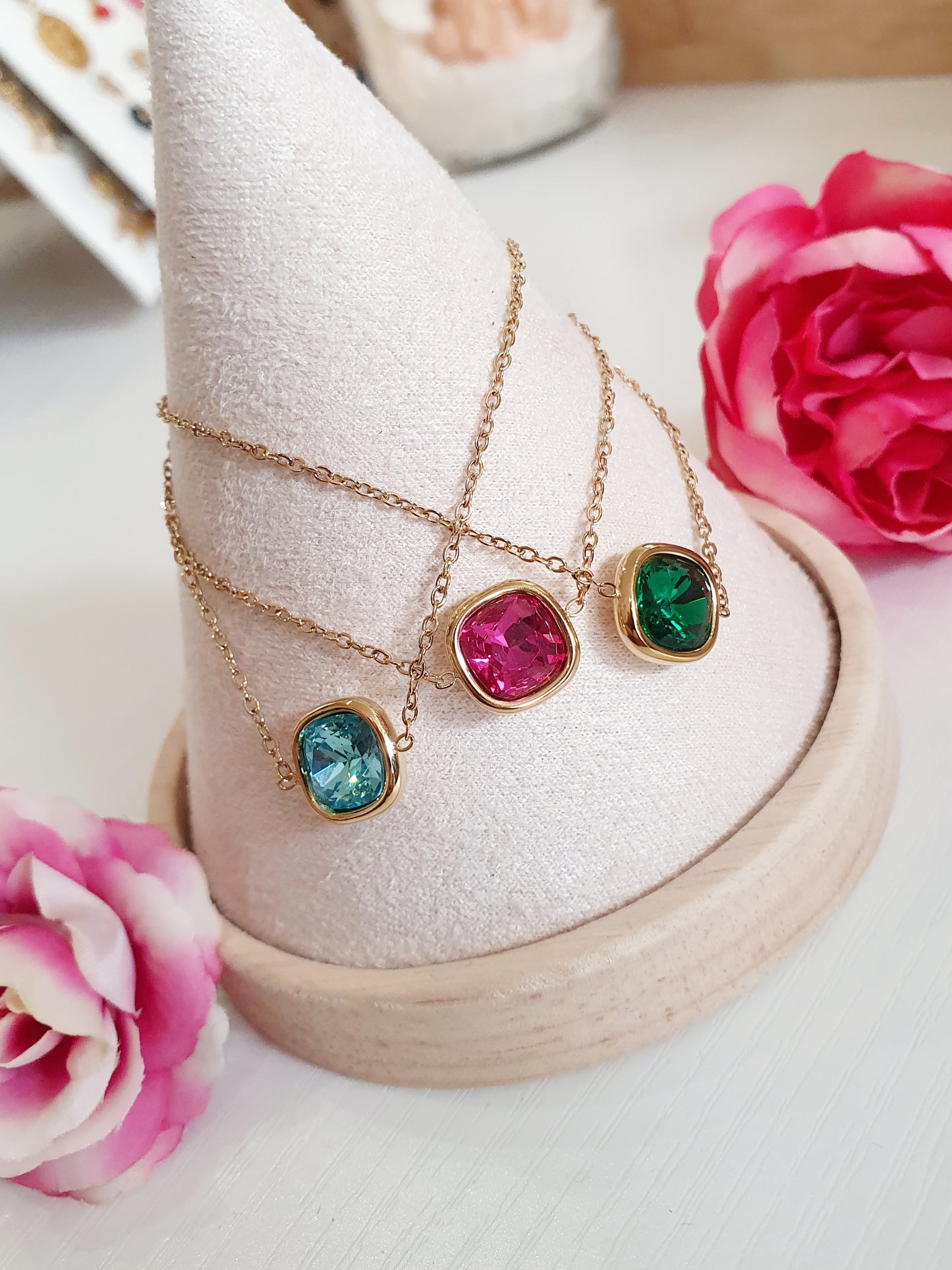 Bracelet en cristal - doré | Coloris au choix