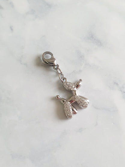 Charm Baloon Dog zircons | PREMIUM