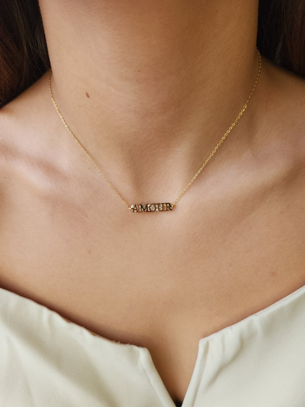 Collier AMOUR – doré