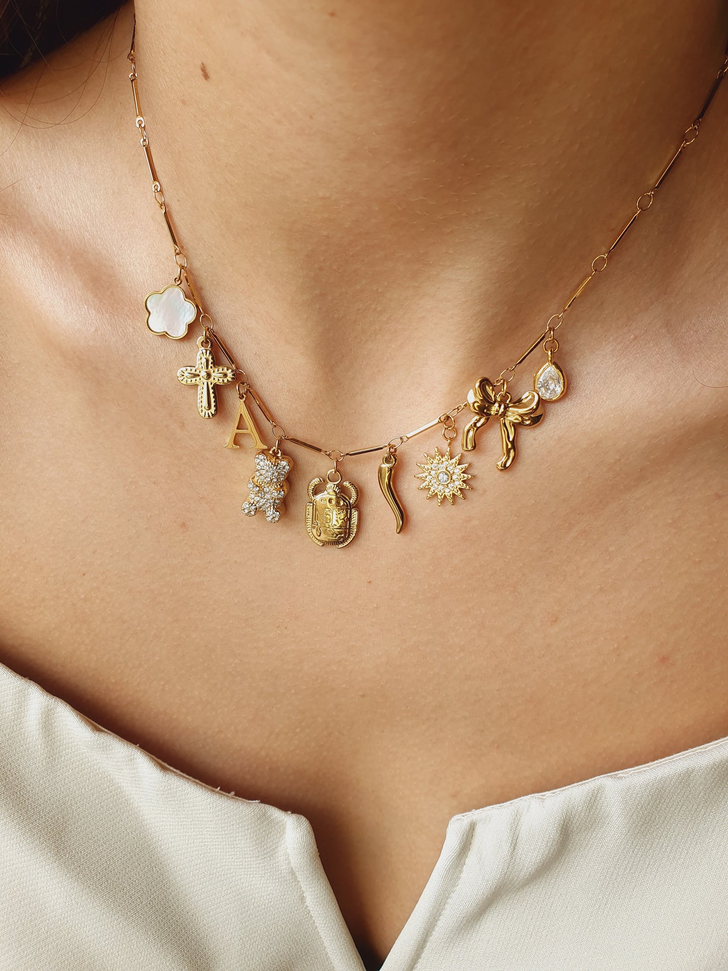 Collier NYSSEA (personnalisable) - doré