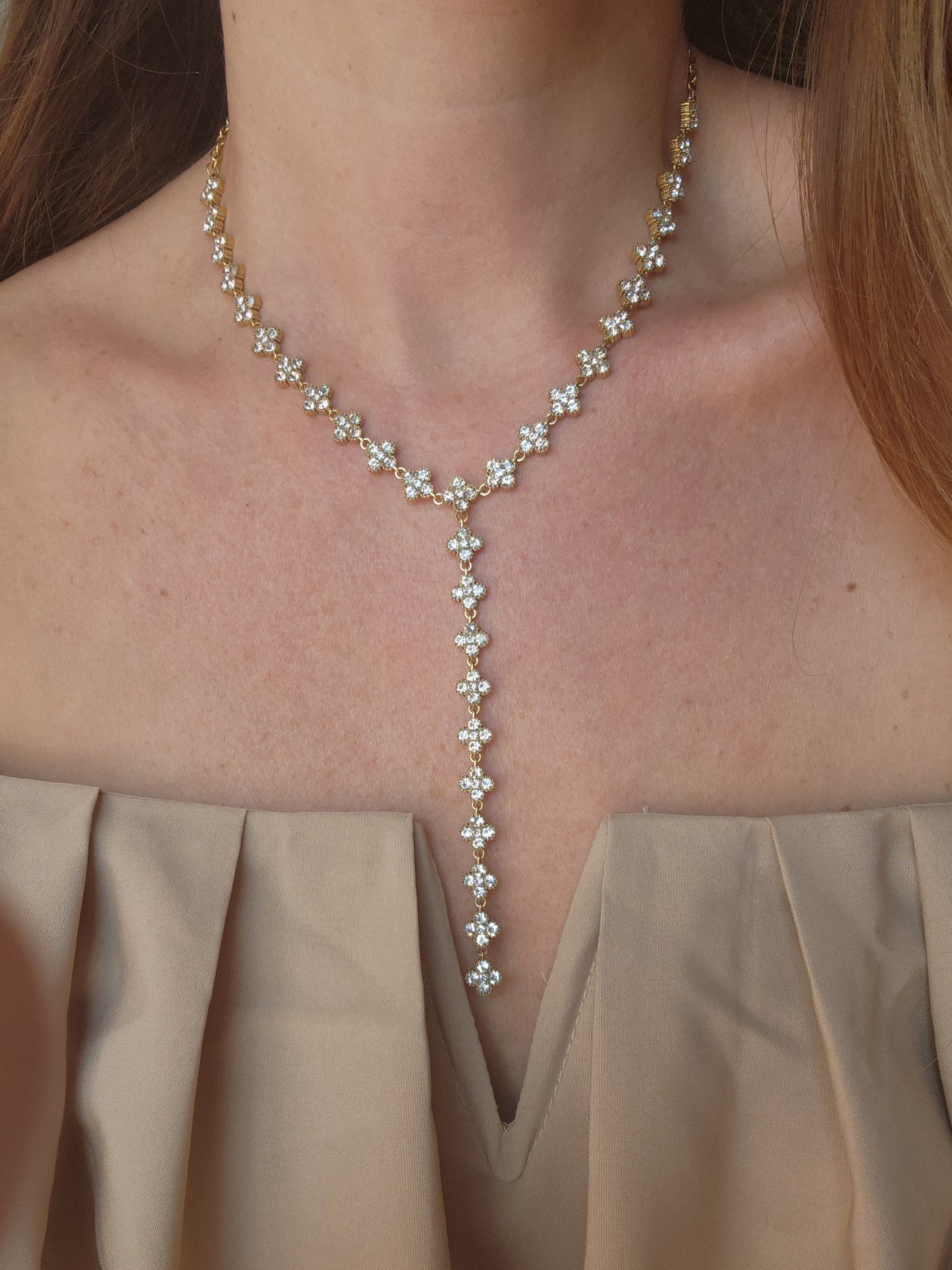 Sautoir FLEURS DE PRESTIGE - doré