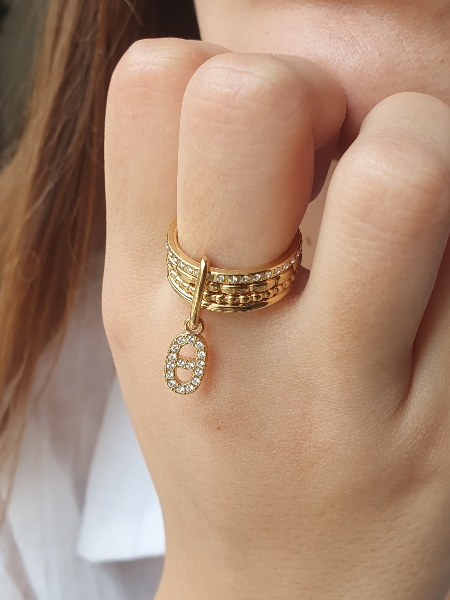 Bague empilable SOLÉANE - doré