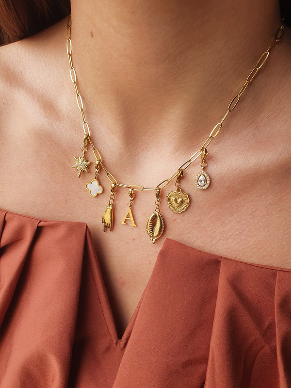 Collier SYLORA (personnalisable) - doré