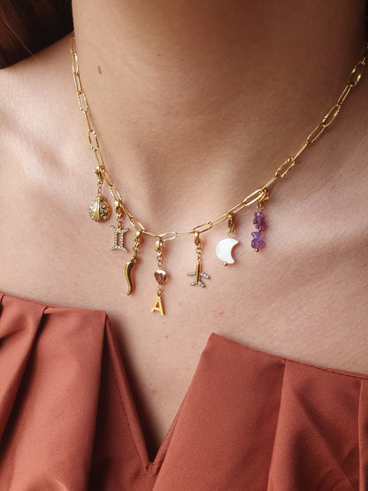 Collier ALYNE (personnalisable) - doré