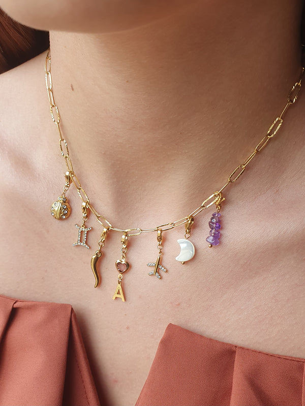 Collier ALYNE (personnalisable) - doré