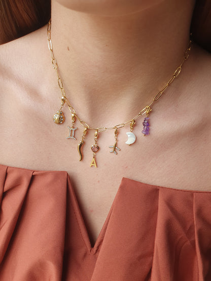 Collier ALYNE (personnalisable) - doré