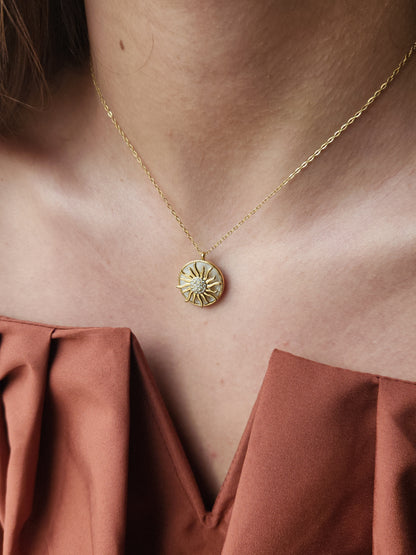 Collier rotative anti-stress SOLÉRO - doré