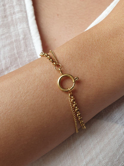Bracelet ALYRA personnalisable - doré