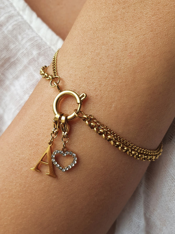 Bracelet ALYRA personnalisable - doré