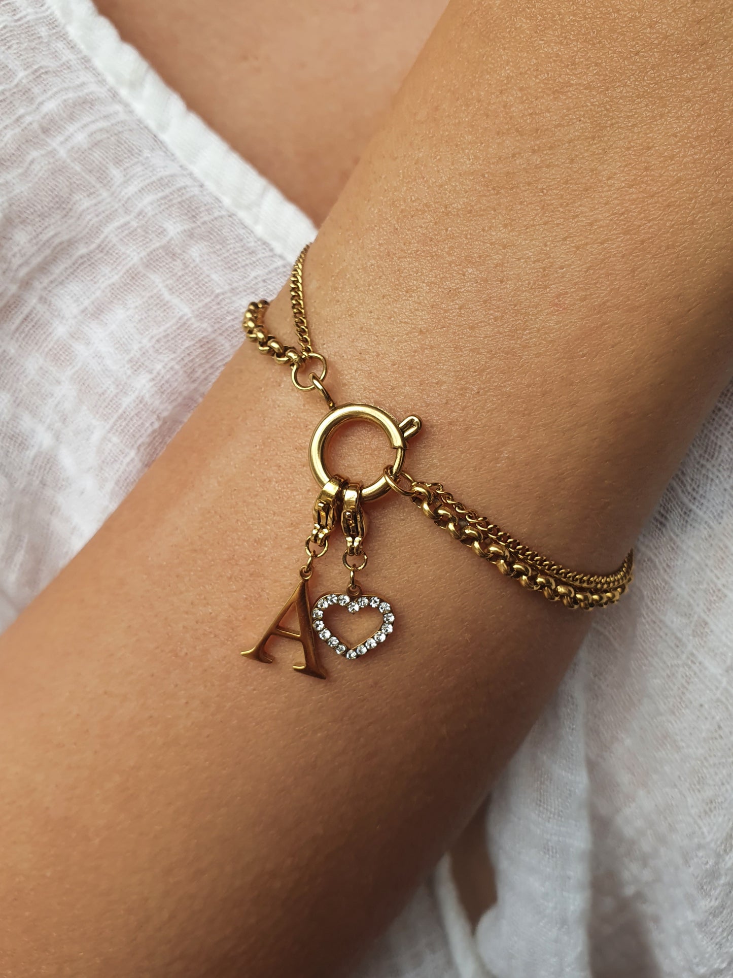 Bracelet ALYRA personnalisable - doré