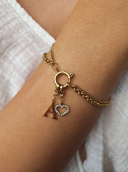 Bracelet ALYRA personnalisable - doré