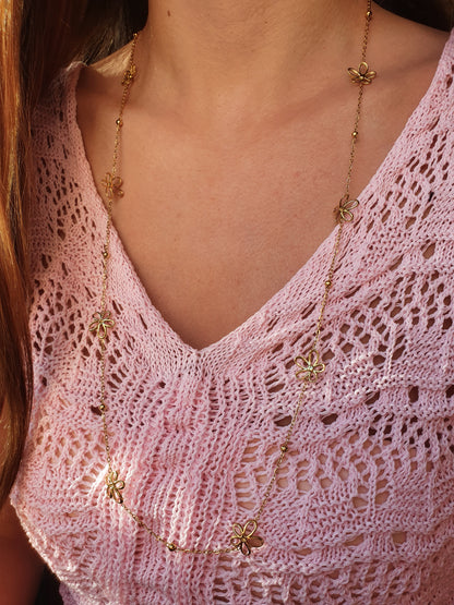 Sautoir/chaîne de taille ROSÉLIE