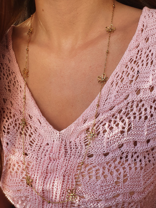Sautoir/chaîne de taille ROSÉLIE