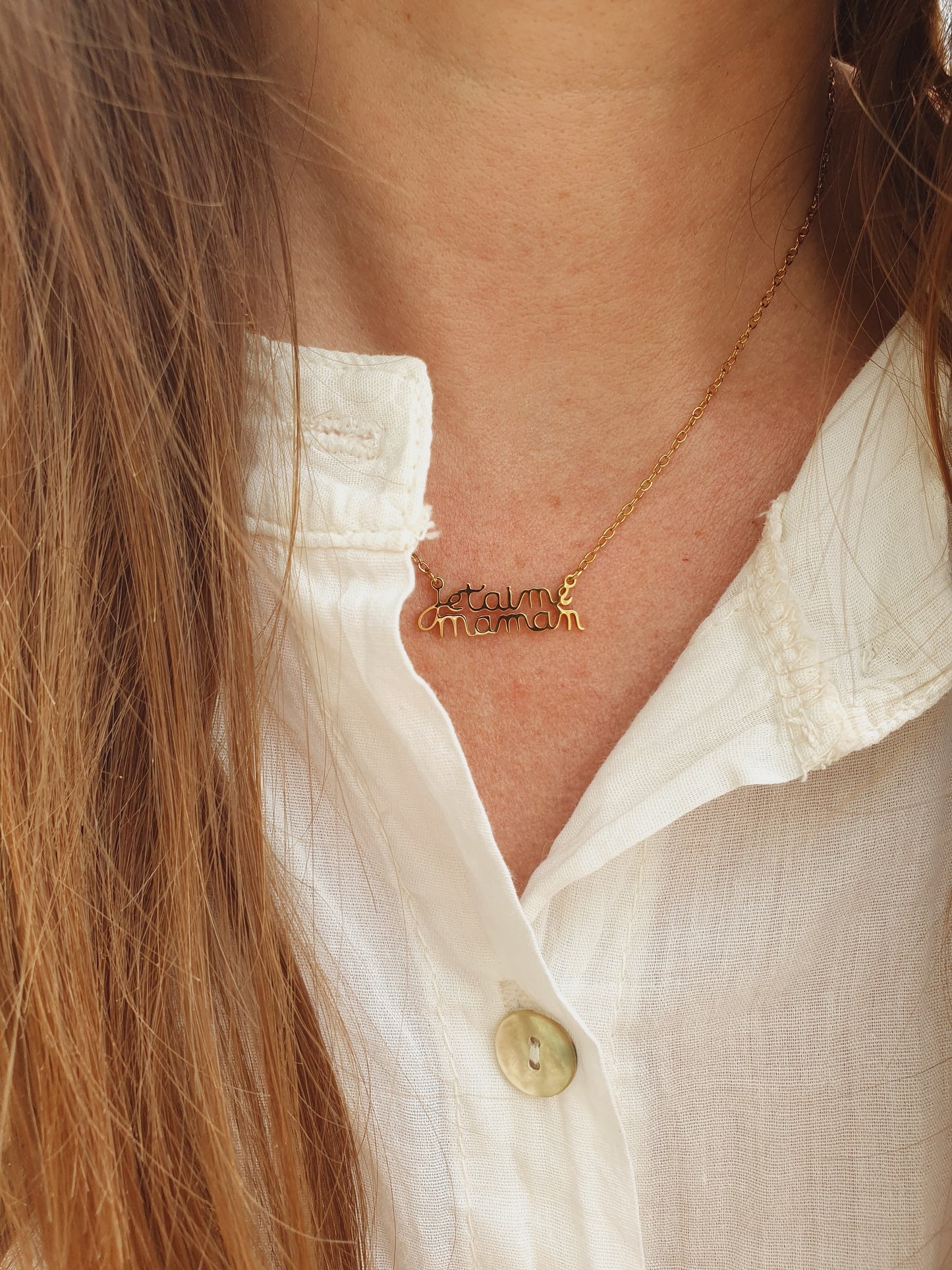 Collier je t'aime Maman