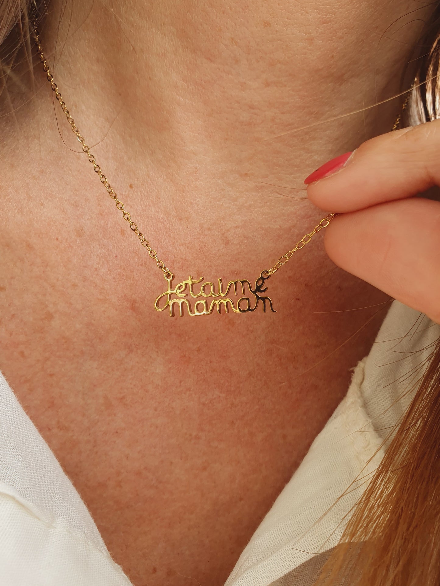 Collier je t'aime Maman