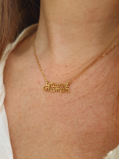 Collier je t'aime Maman