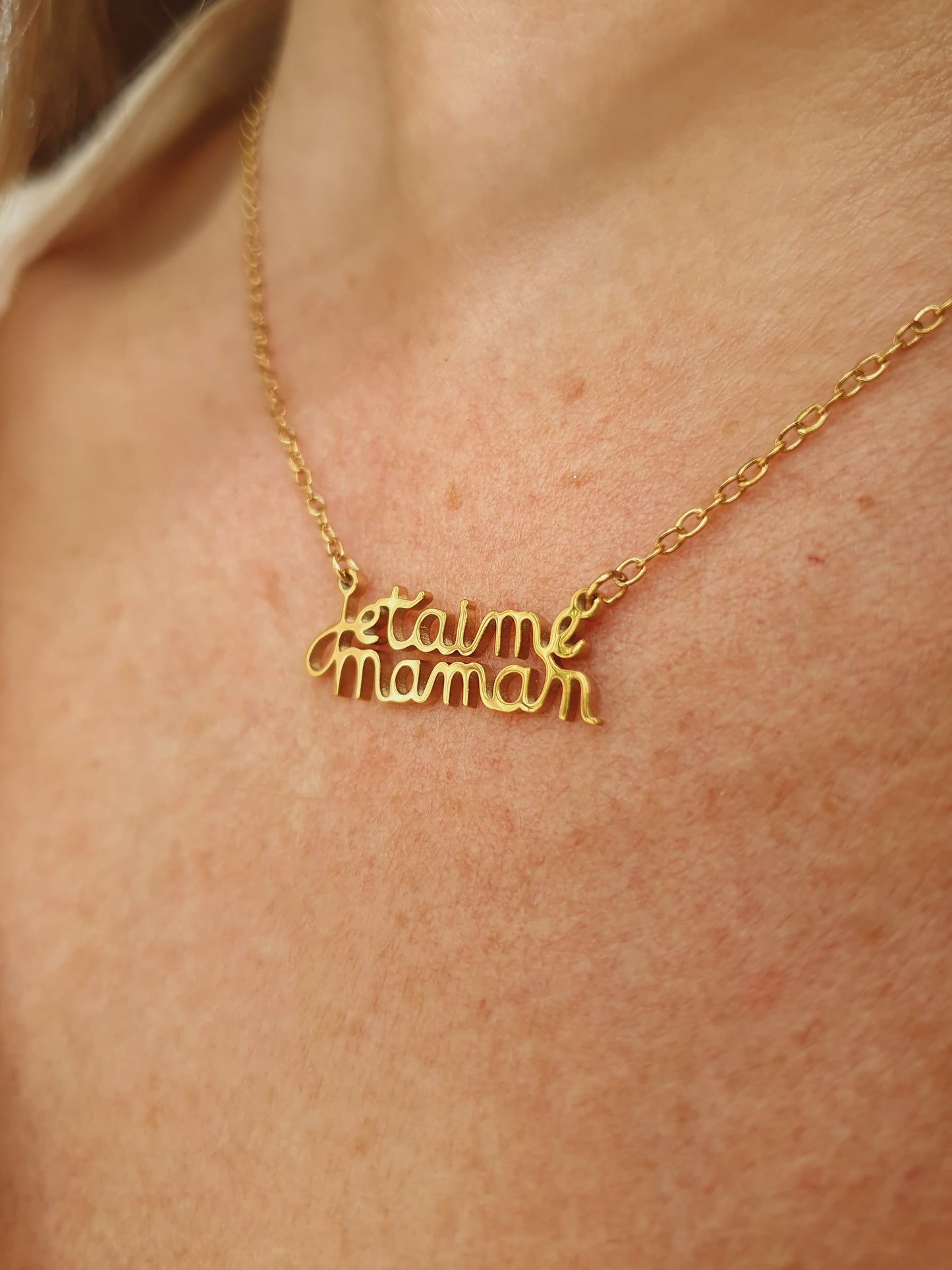 Collier je t'aime Maman