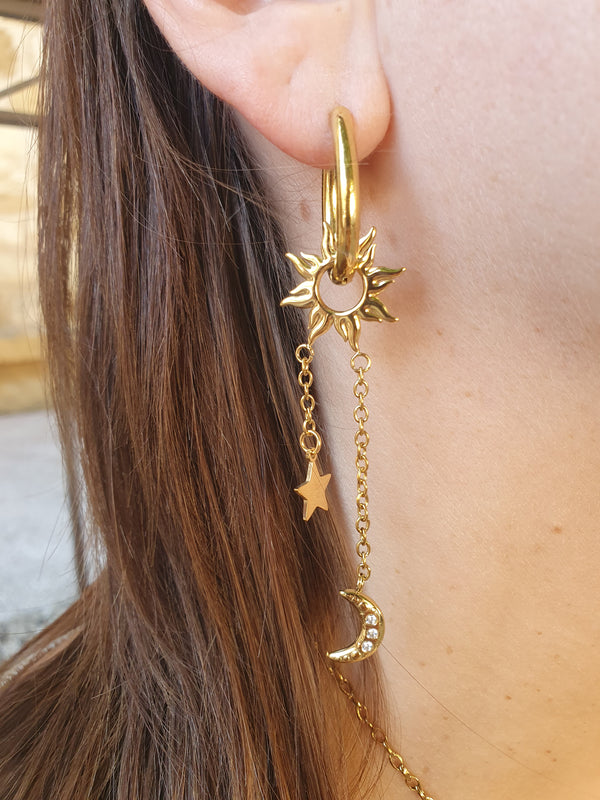 Boucles d’oreilles LUMÉA - doré