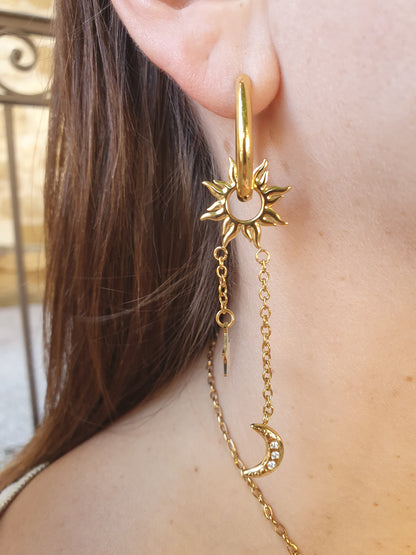Boucles d’oreilles LUMÉA - doré