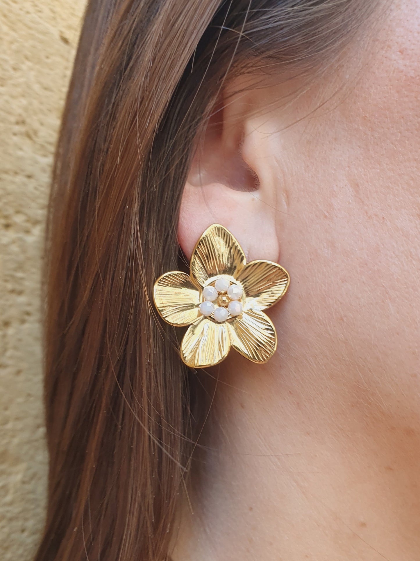 Boucles d’oreilles BALI perlée