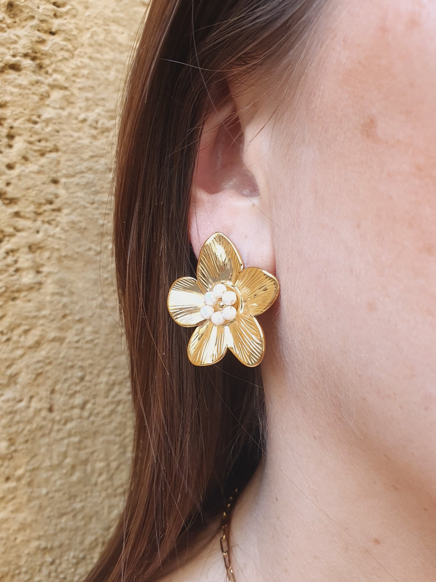 Boucles d’oreilles BALI perlée