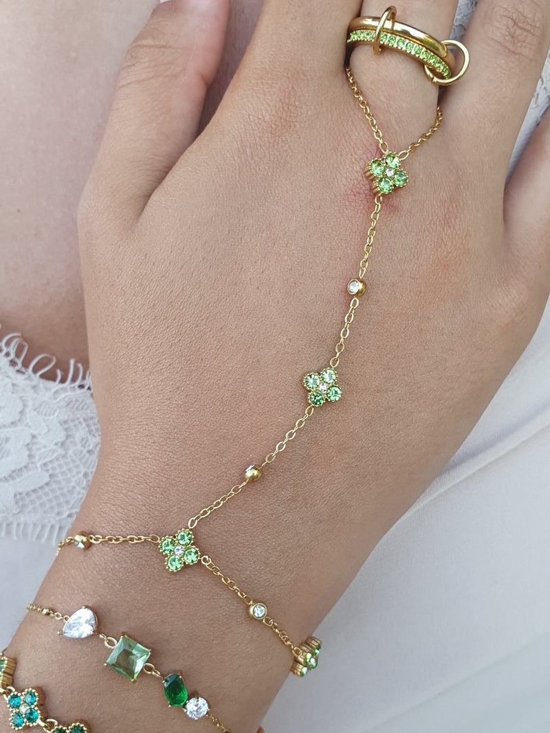 Bijou de main LUREXIA - vert