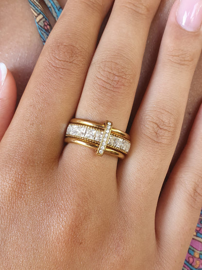 Bague empilable DIAMANTINA - doré