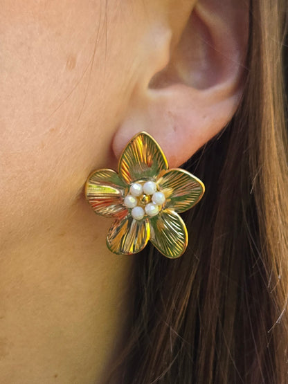 Boucles d’oreilles BALI perlée