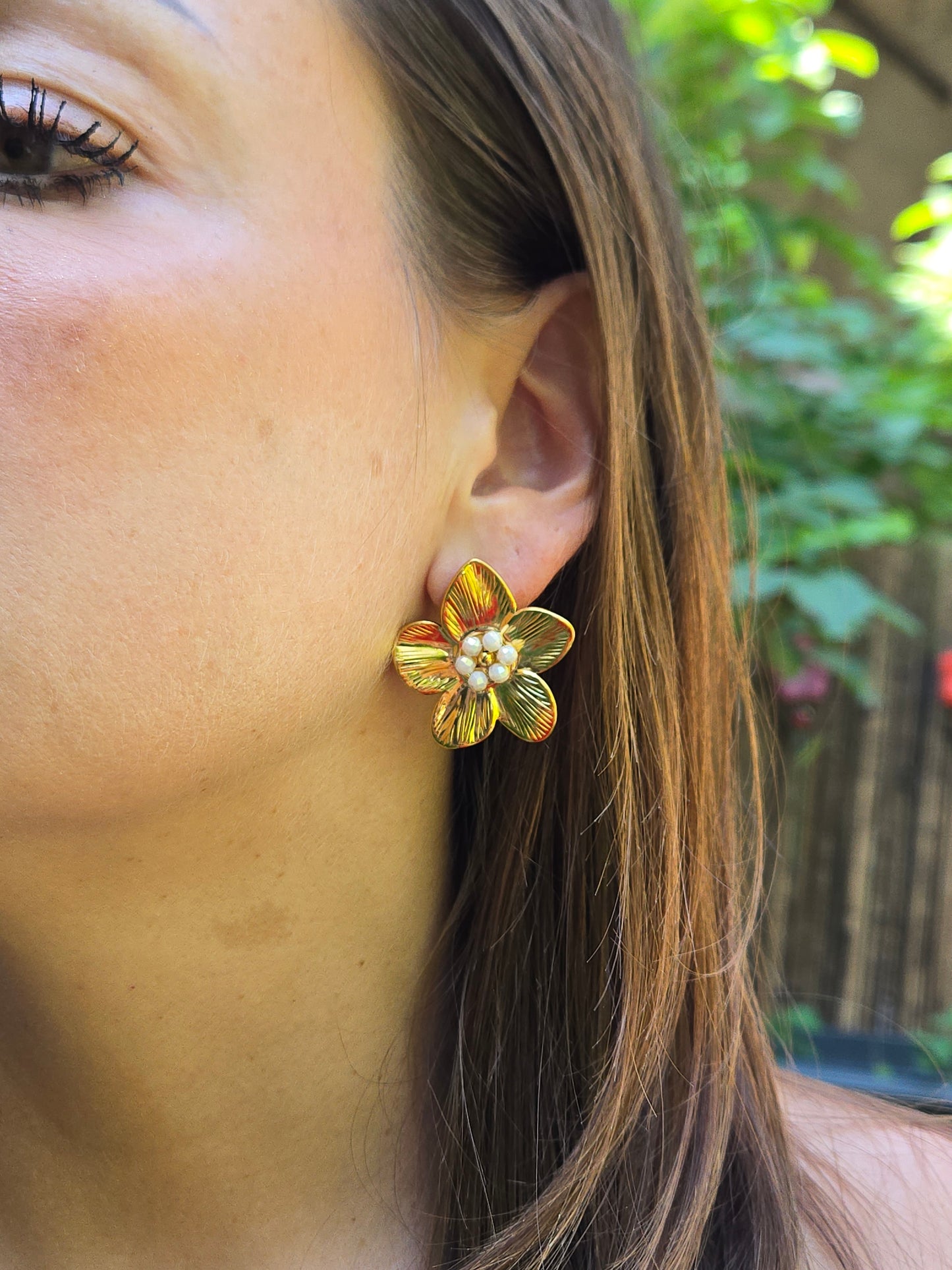 Boucles d’oreilles BALI perlée