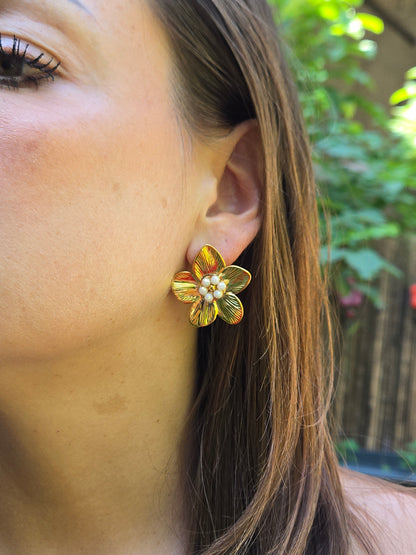 Boucles d’oreilles BALI perlée