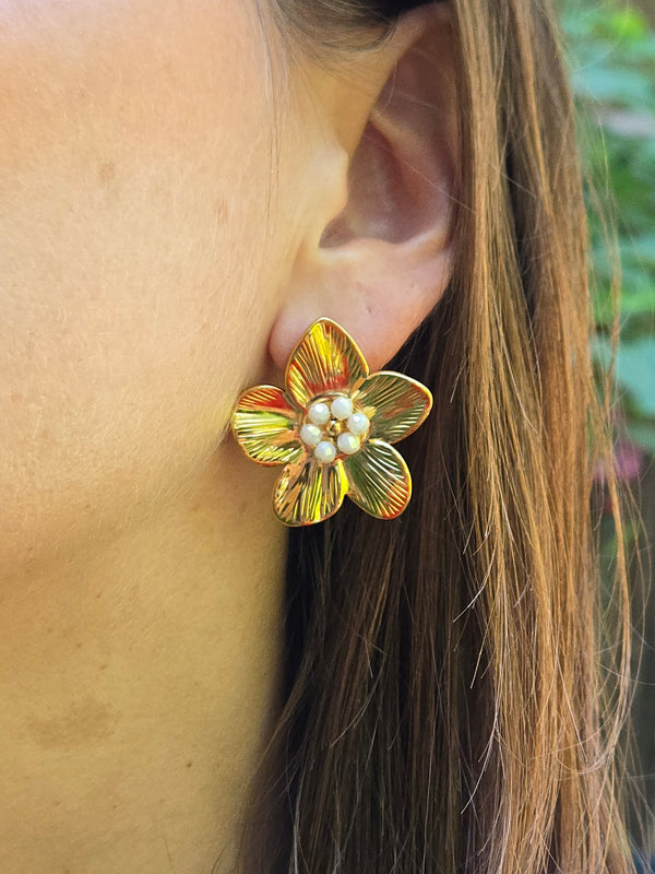 Boucles d’oreilles BALI perlée