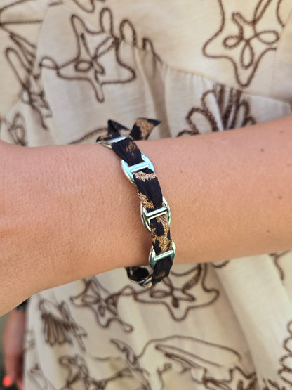 Bracelet BAHIA léopard - argenté