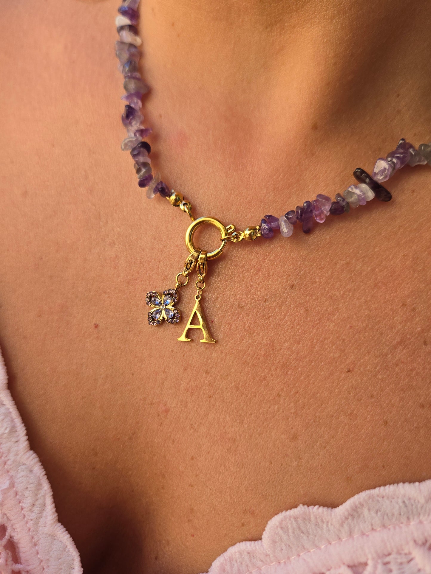 Collier ORPHÉA VIOLA (personnalisable)