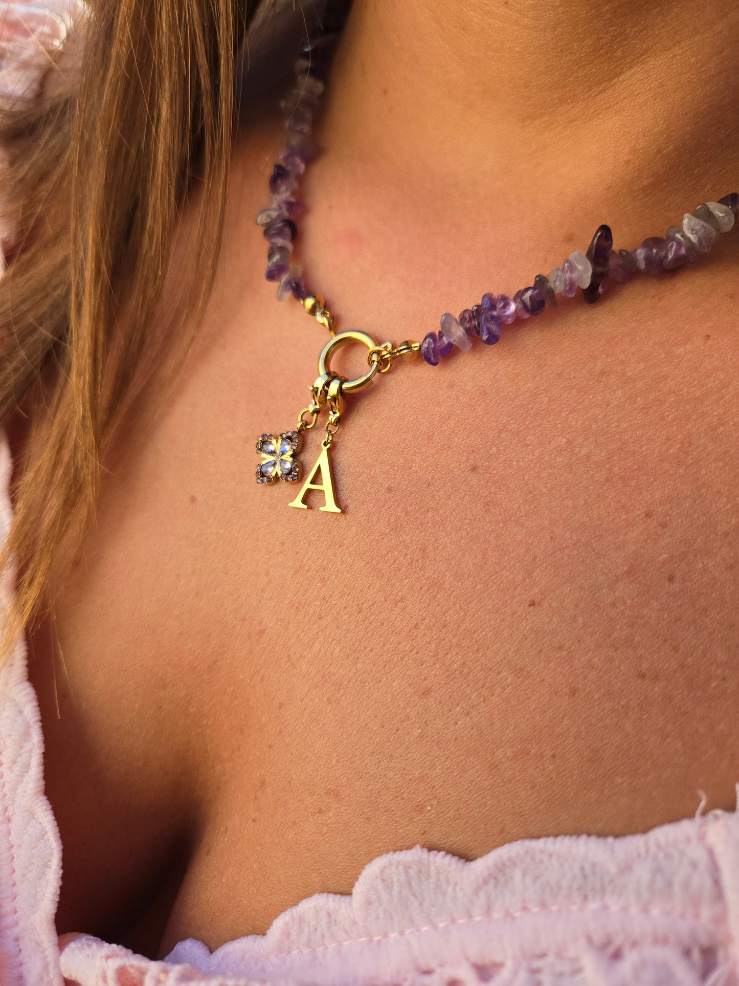 Collier ORPHÉA VIOLA (personnalisable)