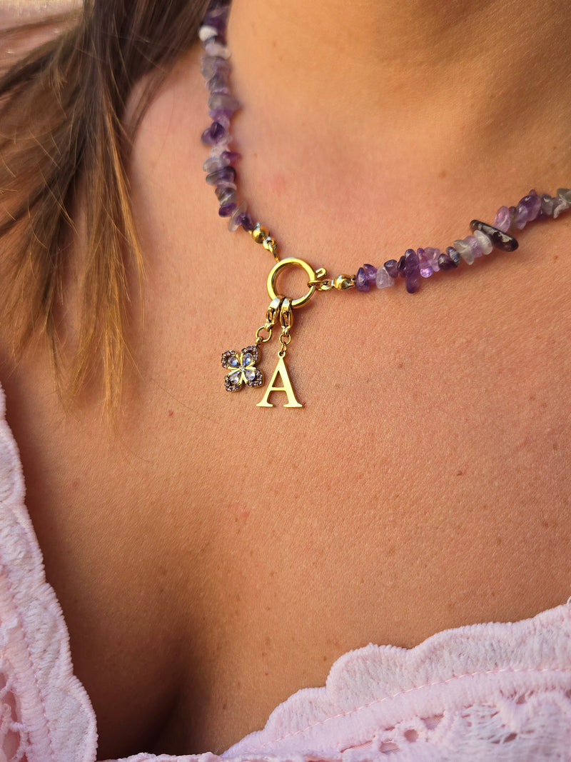 Collier ORPHÉA VIOLA (personnalisable)