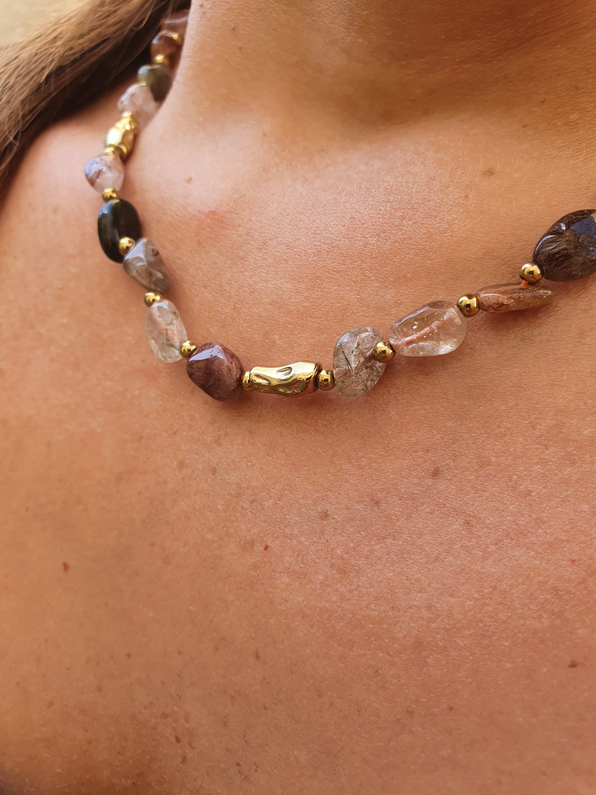 Collier CORAVIE - Agate Indienne