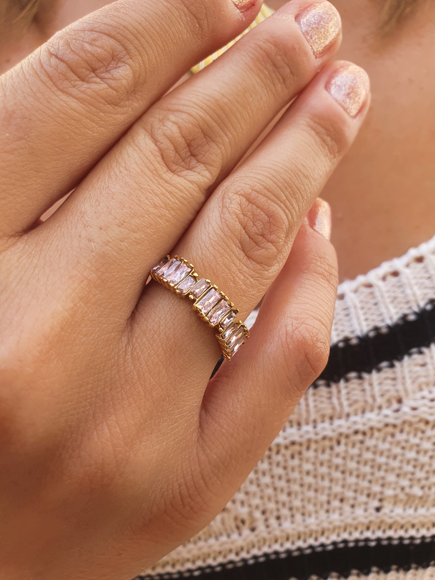 Bague ANNA – doré | rose
