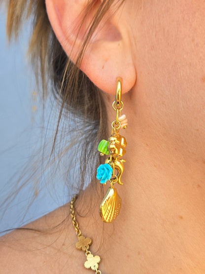 Boucles d'oreilles destockage - argenté