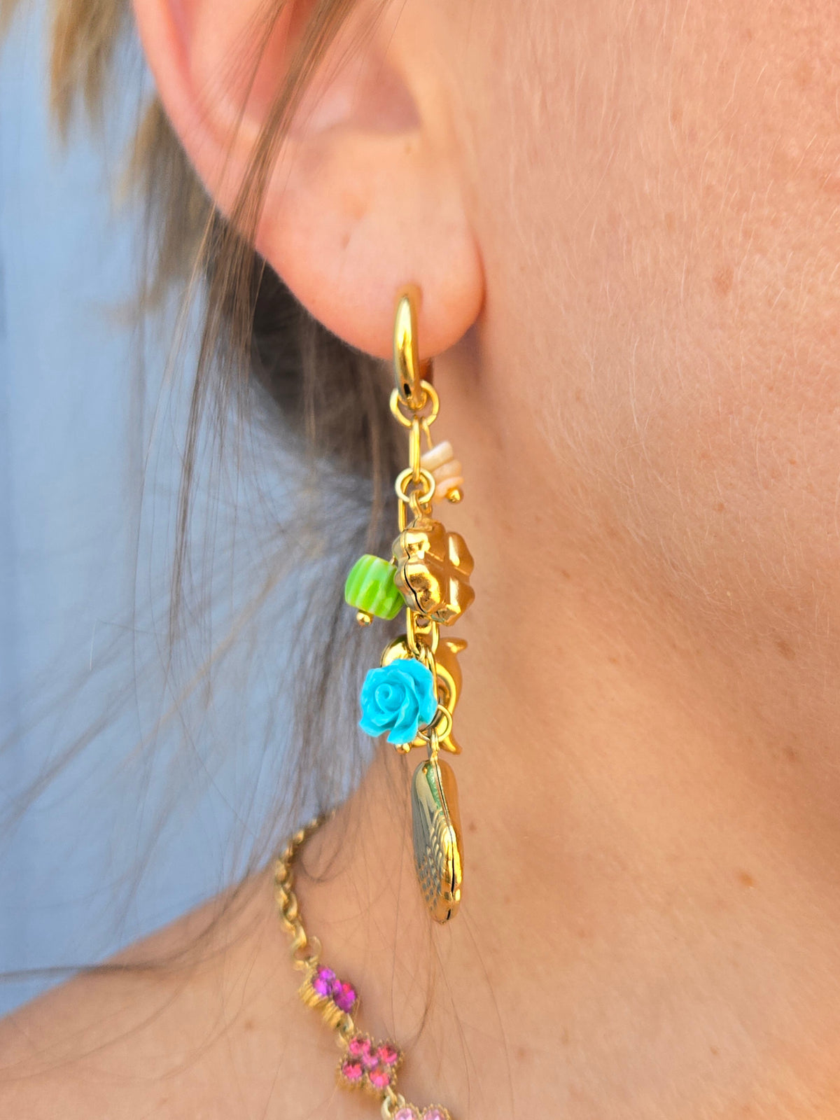 Boucles d'oreilles destockage - argenté