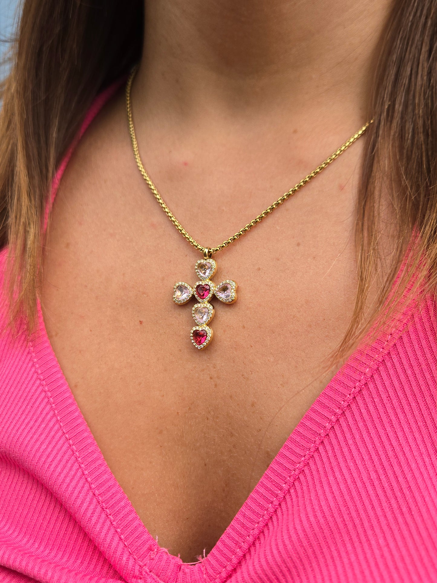 Collier PINK CRUZ