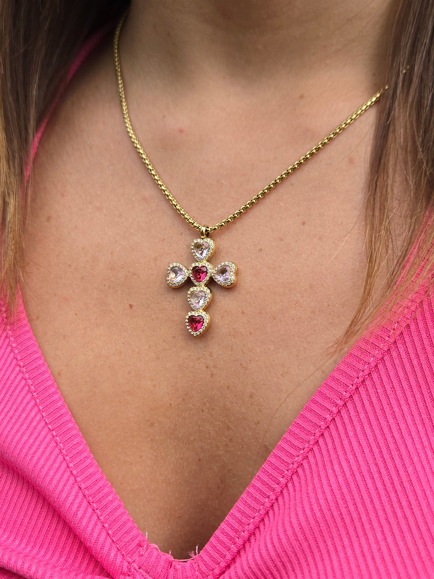 Collier PINK CRUZ