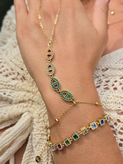 Bijou de main ESMÉRAL - multicolore