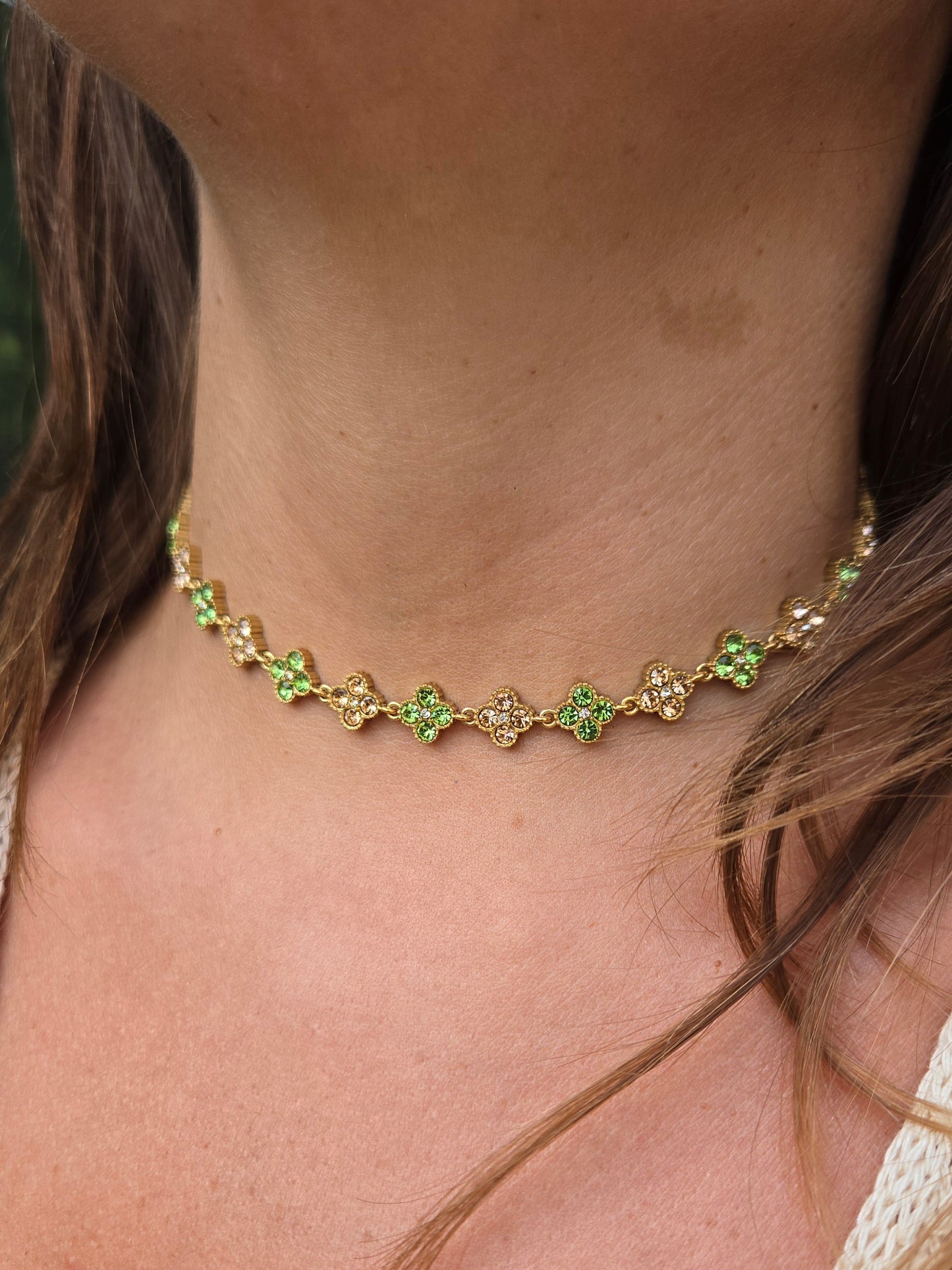 Collier ras de cou MAËRA - vert