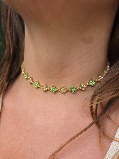 Collier ras de cou MAËRA - vert