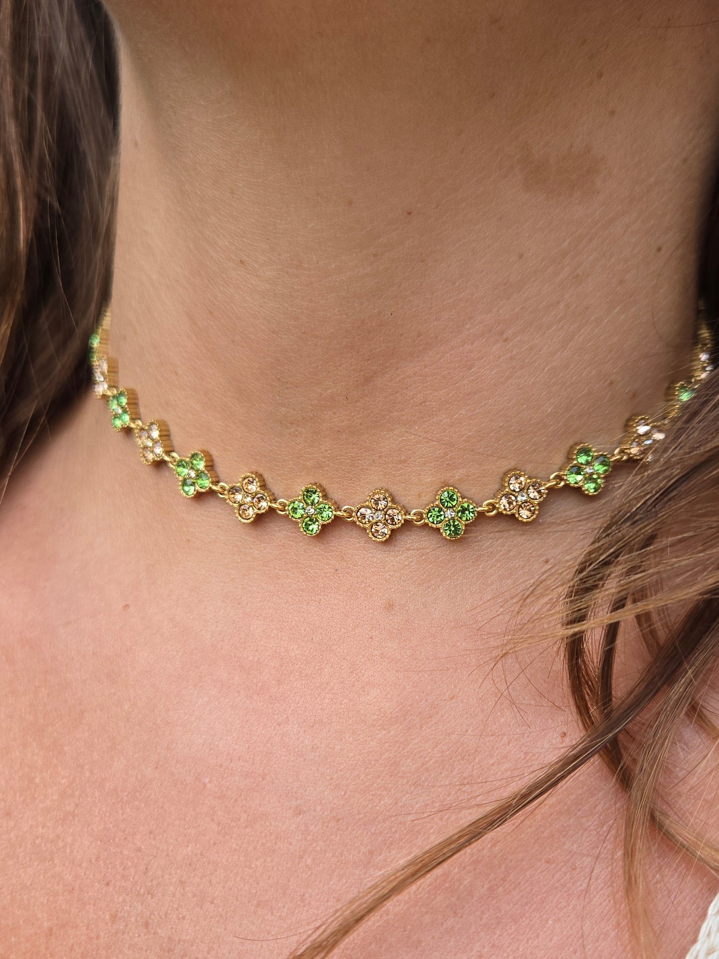 Collier ras de cou MAËRA - vert